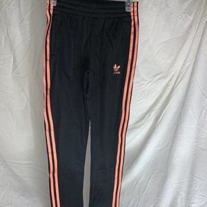 Pink and Black Adidas Sweat Pants